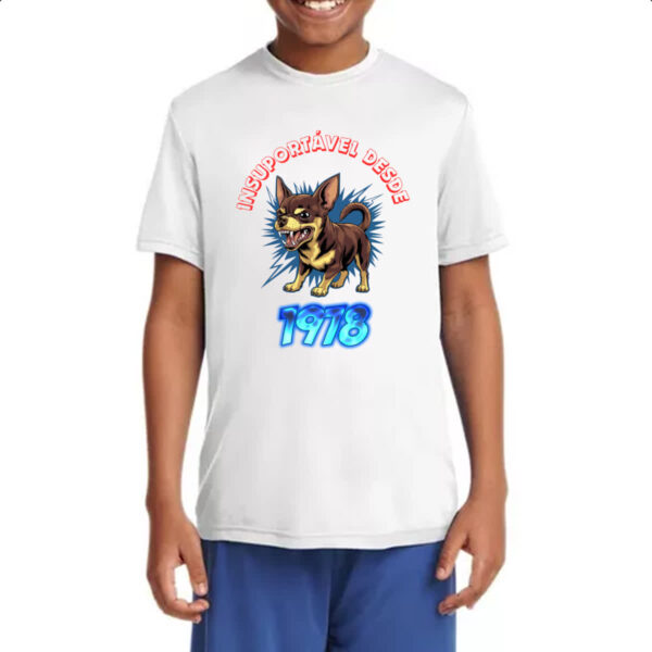 Camiseta Infanto Juvenil Insuportavel desde 1978 - Imagem 4