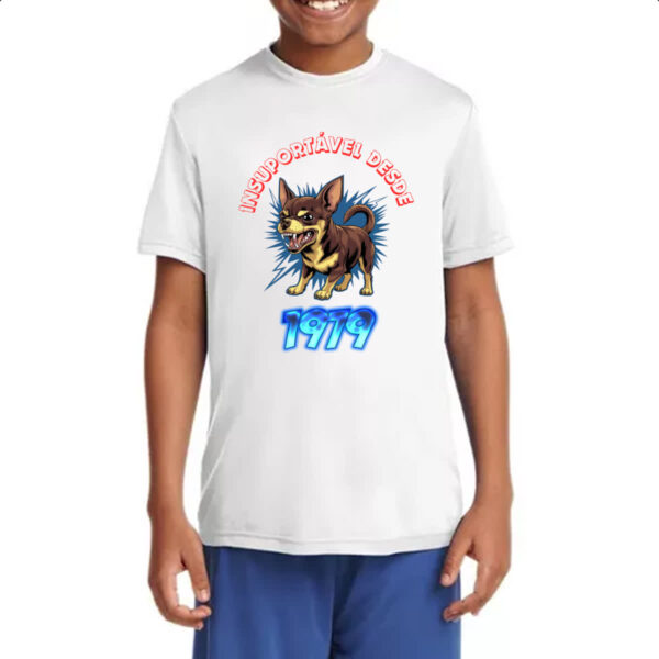 Camiseta Infanto Juvenil Insuportavel desde 1979 - Imagem 4
