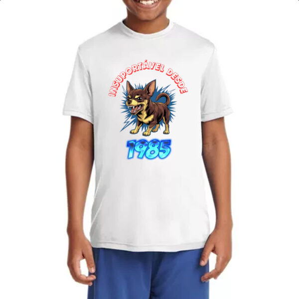 Camiseta Infanto Juvenil Insuportavel desde 1985 - Imagem 4