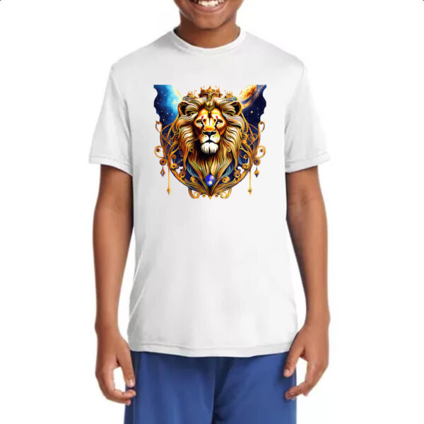 Camiseta Infanto Juvenil Leao de juda coroado no universo - Imagem 4