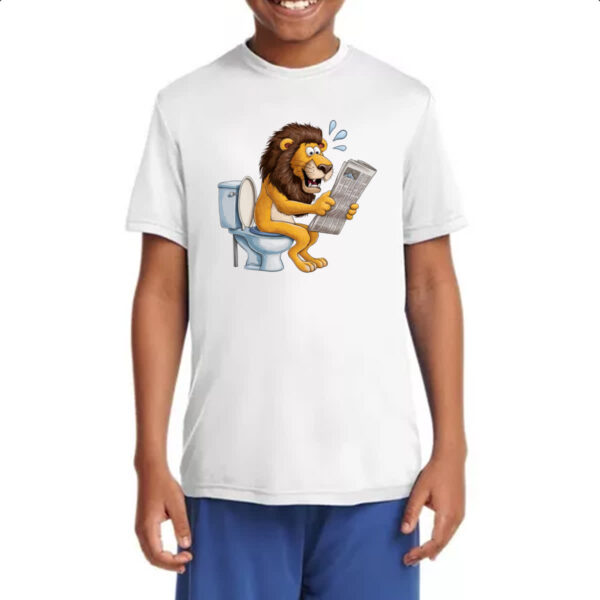 Camiseta Infanto Juvenil Leao na sala de forca - Imagem 4