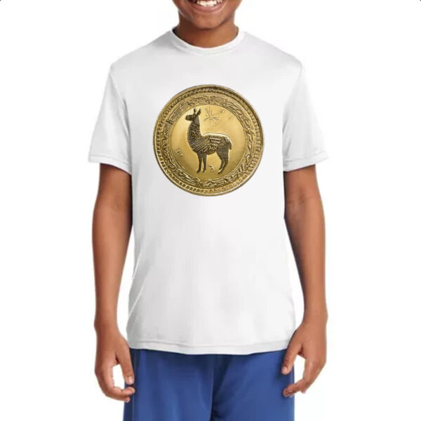 Camiseta Infanto Juvenil Lhama coin - Imagem 4