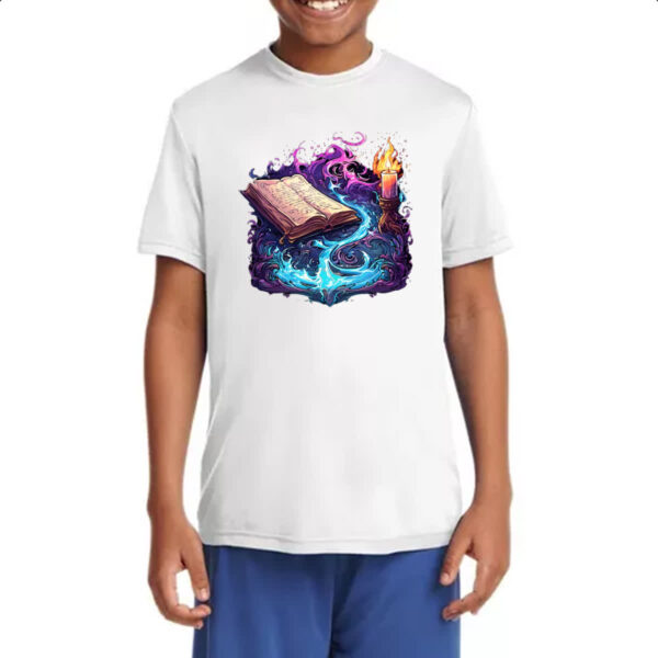 Camiseta Infanto Juvenil Livro magia em acao - Imagem 4