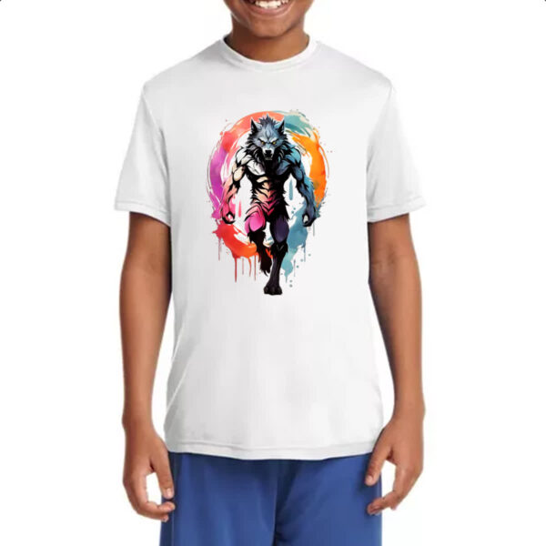 Camiseta Infanto Juvenil Lobisomen splash art - Imagem 4