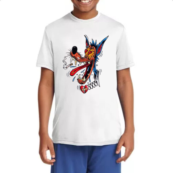 Camiseta Infanto Juvenil Lobo apaixonado - Imagem 4