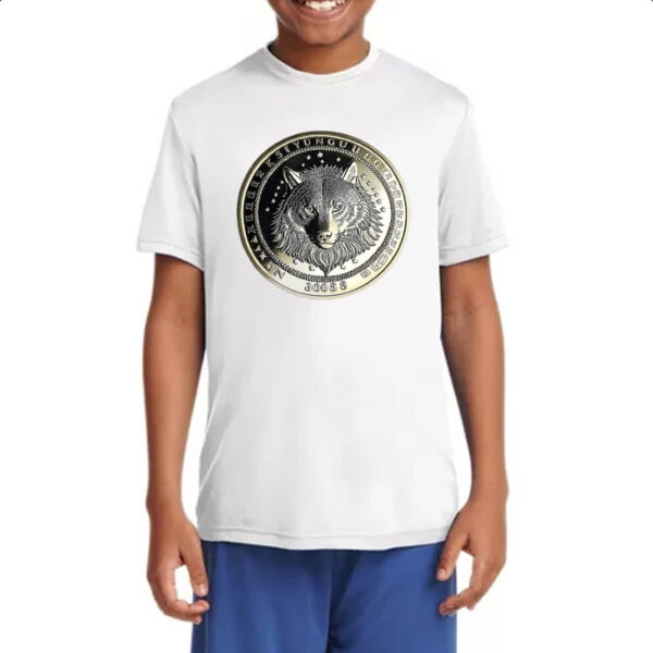 Camiseta Infanto Juvenil Lobo coin - Imagem 4