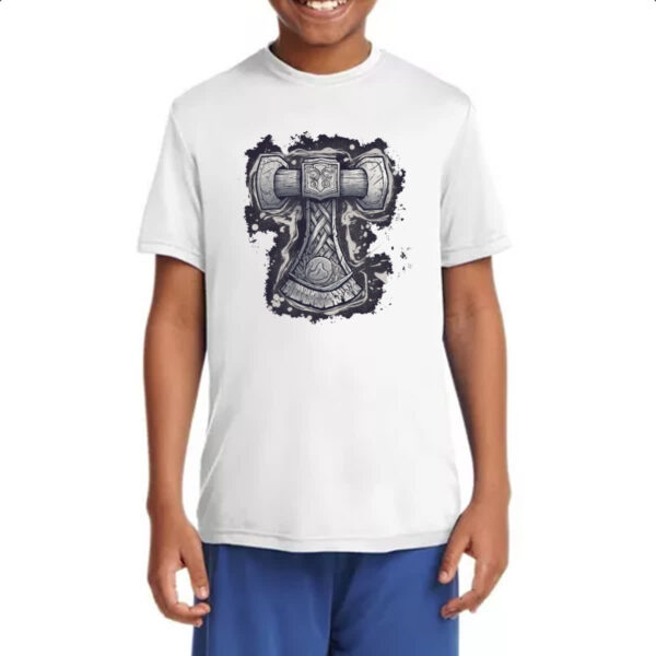 Camiseta Infanto Juvenil Martelo mitologico do Thor - Imagem 4