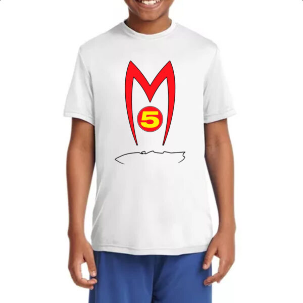 Camiseta Infanto Juvenil Mach 5 Logo e contorno - Imagem 4