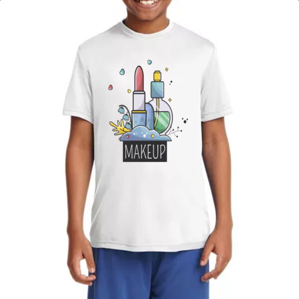 Camiseta Infanto Juvenil Makeup batom - Imagem 4