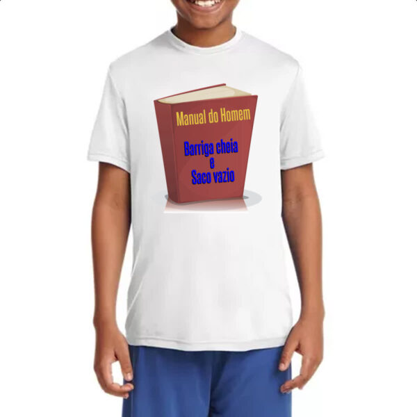 Camiseta Infanto Juvenil Manual do homem - Imagem 4