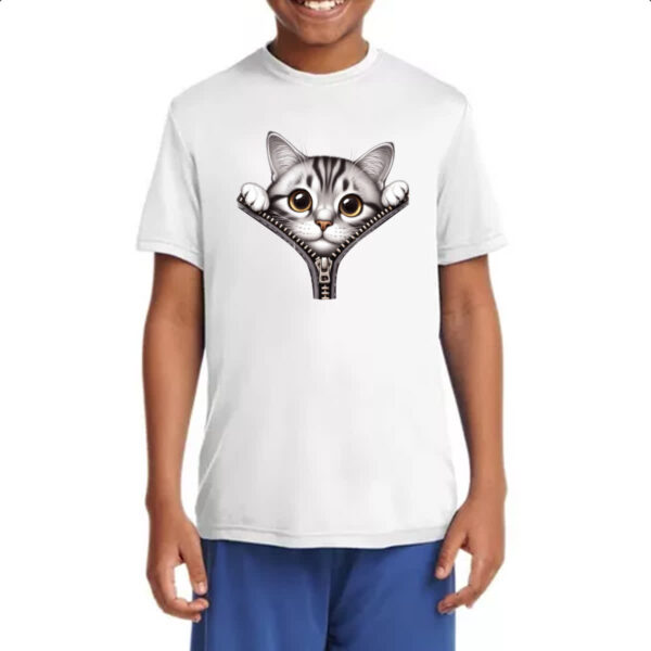 Camiseta Infanto Juvenil Manx no ziper - Imagem 4