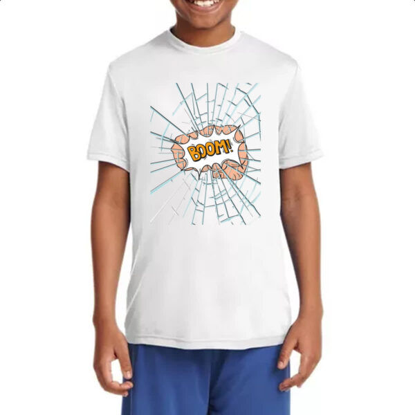 Camiseta Infanto Juvenil Mao soco no vidro Boom - Imagem 4