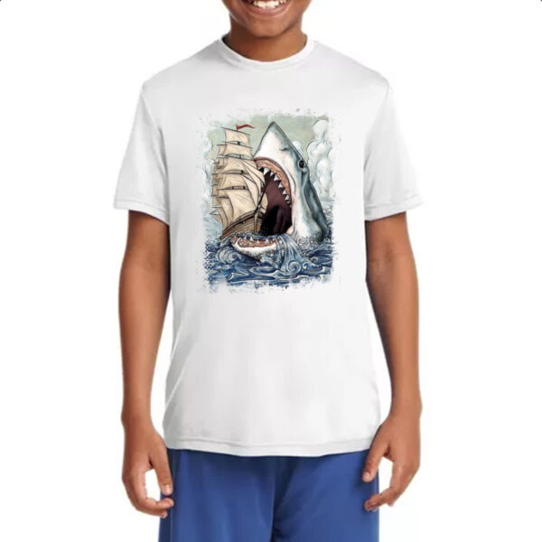 Camiseta Infanto Juvenil Megalodon Atack - Imagem 4
