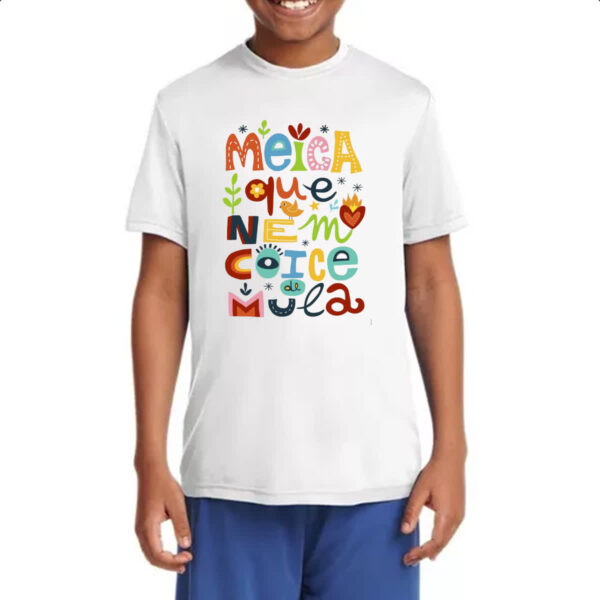 Camiseta Infanto Juvenil Meiga que nem coice de mula - Imagem 4