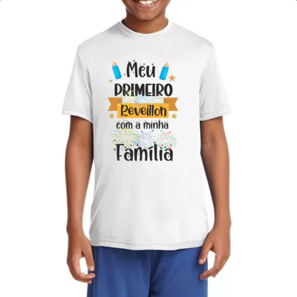 Camiseta Infanto Juvenil Meu primeiro reveillon - Imagem 4