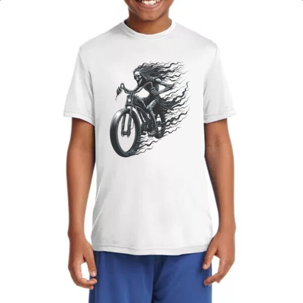 Camiseta Infanto Juvenil Morte motociclista - Imagem 4