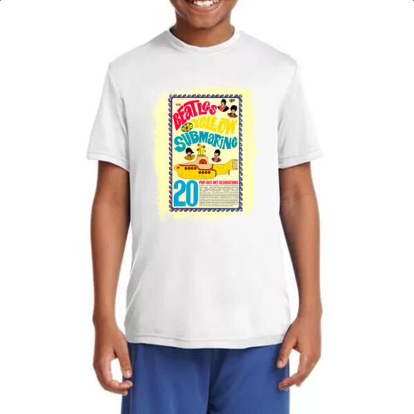 Camiseta Infanto Juvenil Nostalgia Beatles Yellow Submarine - Imagem 4