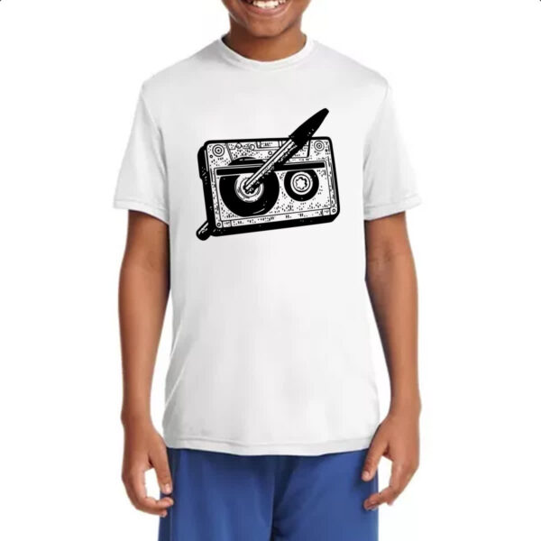 Camiseta Infanto Juvenil Nostalgia Fita K7 e Caneta - Imagem 4