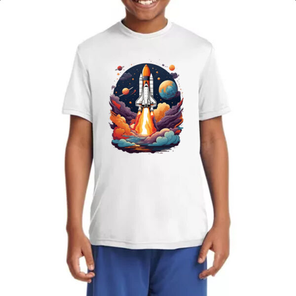 Camiseta Infanto Juvenil Nave Espacial em lancamento - Image 4