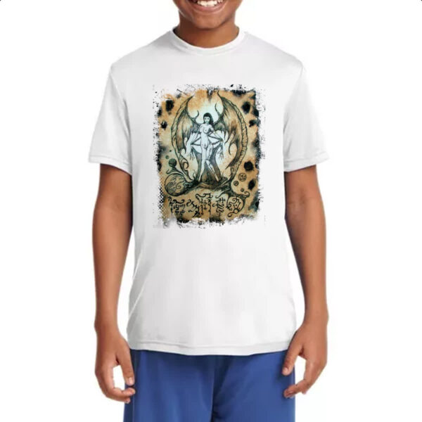 Camiseta Infanto Juvenil Necronomicon Fragmento Succubus - Imagem 4