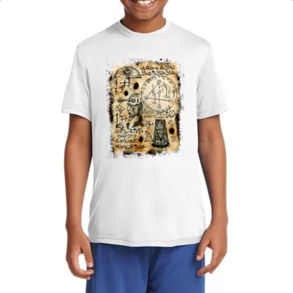 Camiseta Infanto Juvenil Necronomicon Fragmento Yog Sothoth - Imagem 4
