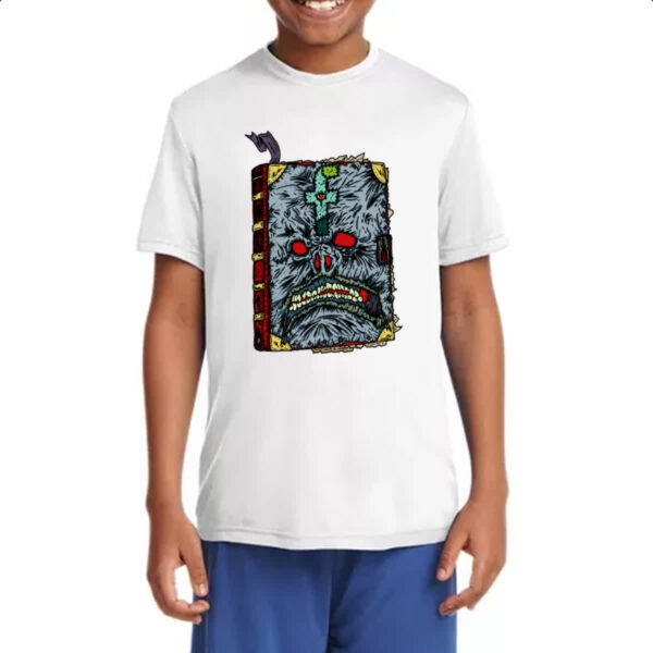 Camiseta Infanto Juvenil Necronomicon Ilustracao - Imagem 4