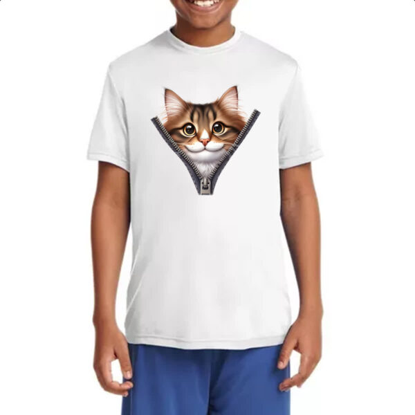 Camiseta Infanto Juvenil Norwegian Forest no ziper - Imagem 4