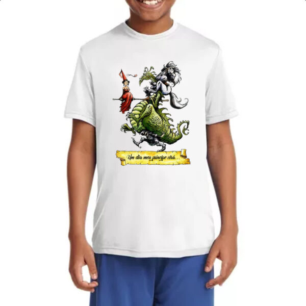Camiseta Infanto Juvenil Um dia meu principe vira - Imagem 4