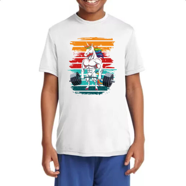 Camiseta Infanto Juvenil Unicornio maromba - Imagem 4