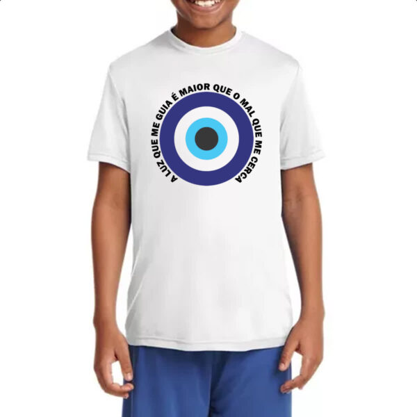 Camiseta Infanto Juvenil Olho grego luz que me guia - Imagem 4