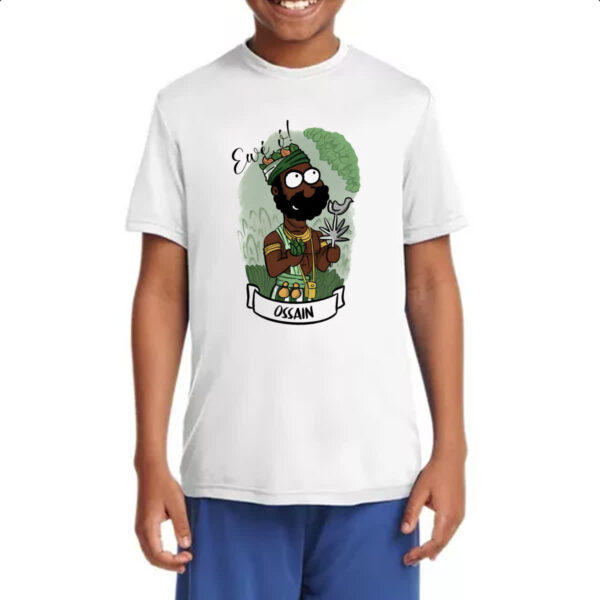 Camiseta Infanto Juvenil Orixas Cartoon Ossain Eve o - Imagem 4