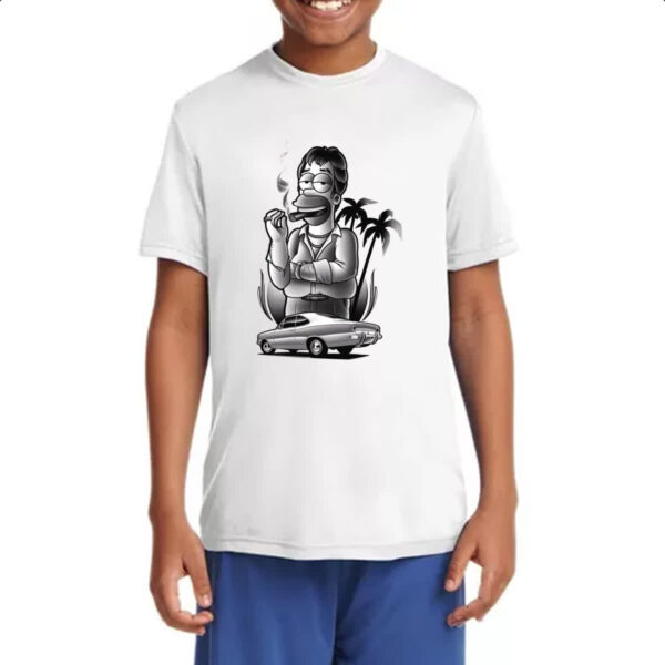Camiseta Infanto Juvenil Opala Hommer Simpson - Imagem 4