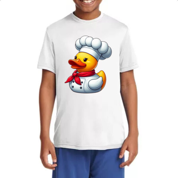 Camiseta Infanto Juvenil Patinho de borracha Cozinheiro - Imagem 4