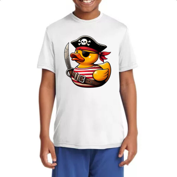 Camiseta Infanto Juvenil Patinho de borracha Pirata - Imagem 4