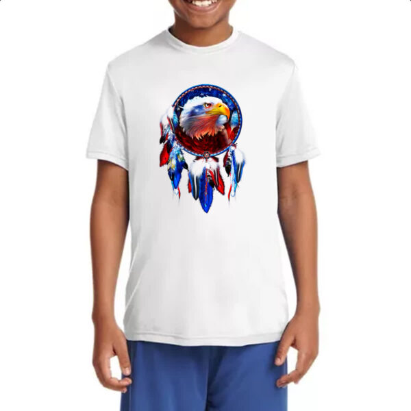 Camiseta Infanto Juvenil Apanhador de sonhos aguia americana - Imagem 4