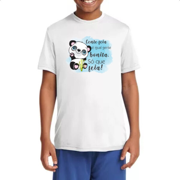 Camiseta Infanto Juvenil Panda gente feia - Imagem 4