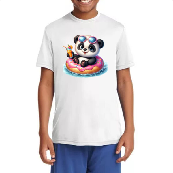 Camiseta Infanto Juvenil Panda na boia - Imagem 4