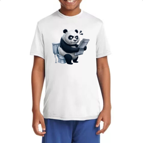 Camiseta Infanto Juvenil Panda na sala de forca - Imagem 4