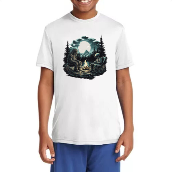 Camiseta Infanto Juvenil Pe Grande Acampamento Alien - Imagem 4