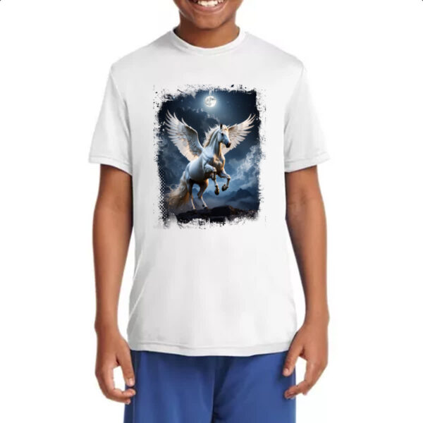 Camiseta Infanto Juvenil Pegasus ao luar - Imagem 4
