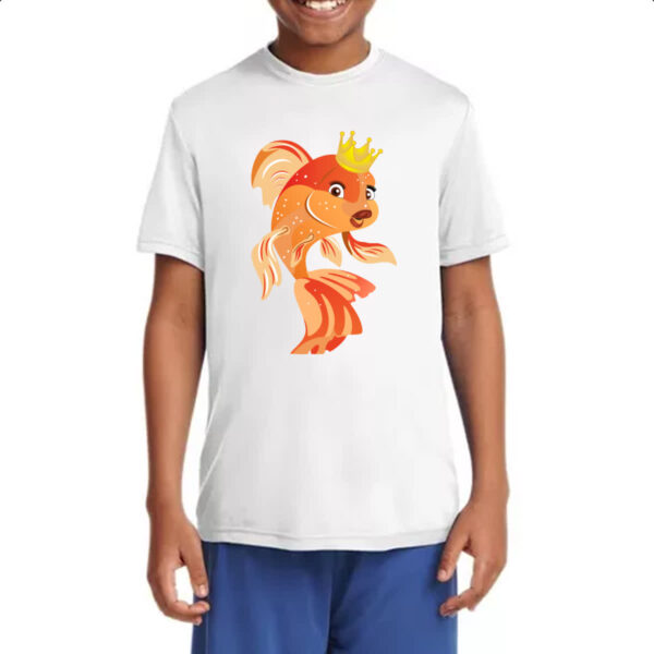 Camiseta Infanto Juvenil Peixinho dourado - Imagem 4