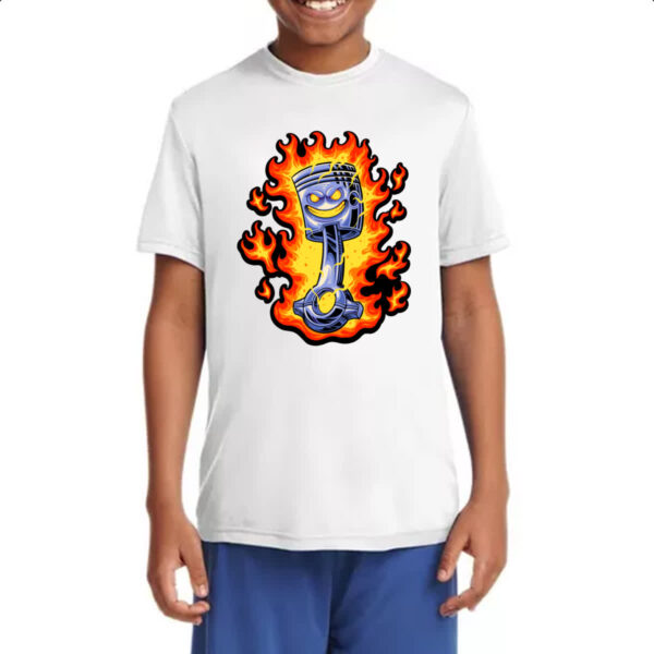 Camiseta Infanto Juvenil Pistao flamejante - Imagem 4
