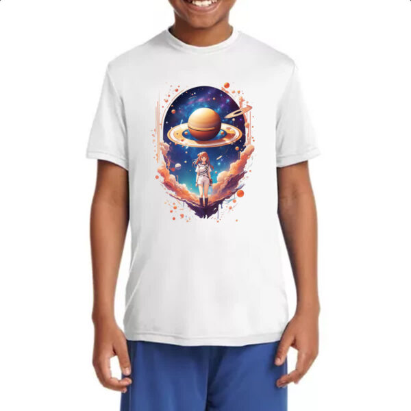 Camiseta Infanto Juvenil Planeta Satuno Menina Anime - Imagem 4
