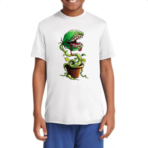 Camiseta Infanto Juvenil Planta carnivora no vaso - Imagem 4