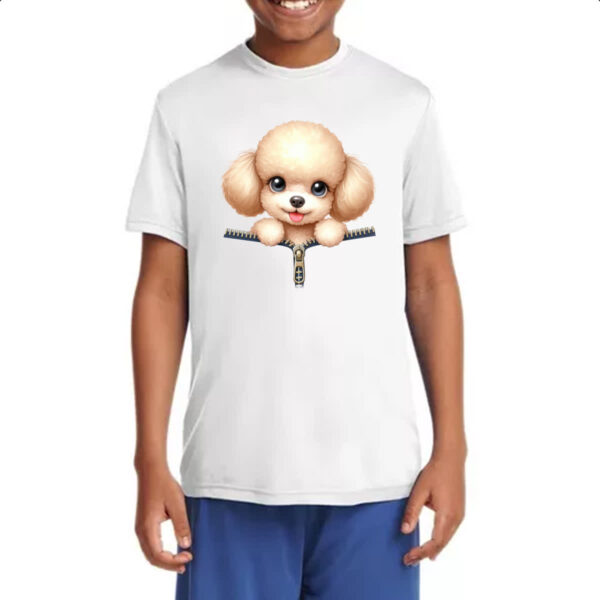 Camiseta Infanto Juvenil Poodle no Ziper - Imagem 4