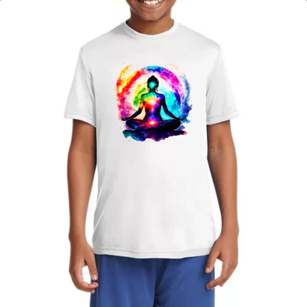 Camiseta Infanto Juvenil Posicao Lotus Chakra - Imagem 4