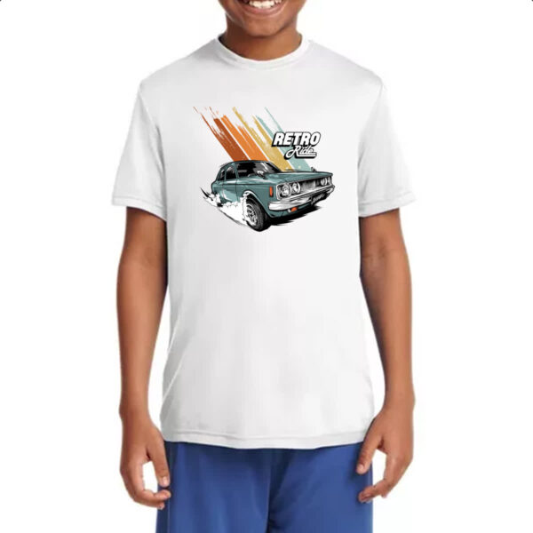 Camiseta Infanto Juvenil Retro ride illustration - Imagem 4