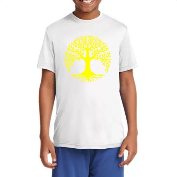 Camiseta Infanto Juvenil Arvore da vida amarela - Imagem 4