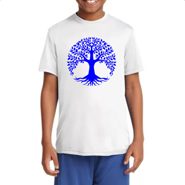 Camiseta Infanto Juvenil Arvore da vida azul - Imagem 4