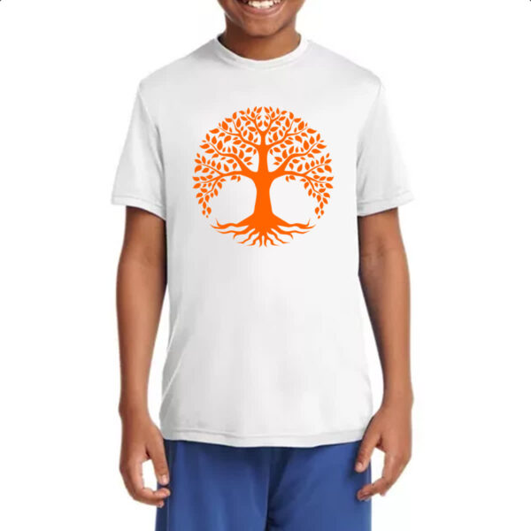 Camiseta Infanto Juvenil Arvore da vida laranja - Imagem 4